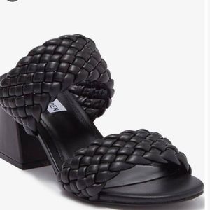 Steve Madden braided black heels